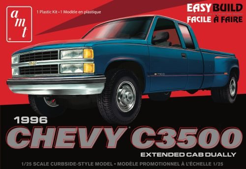 1:25 AMT 1409 Chevrolet Silverado - 1996 Chevy C3500 - Extended Cab Dually - Amt1409 1 - AMT1409