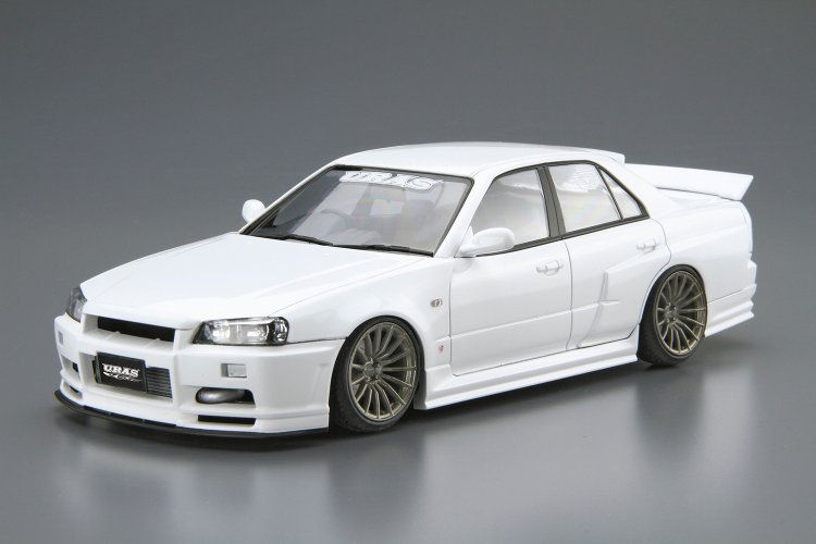 1:24 Aoshima 05534 Nissan Skyline URAS Type-R ER34 - Ao05534 2 - AO05534