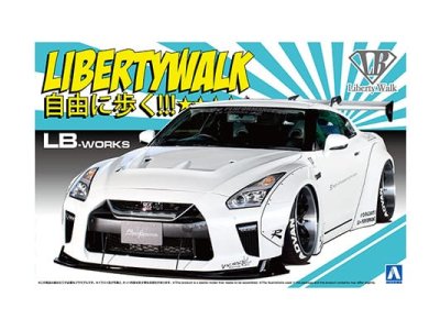 1:24 Aoshima 05590 Liberty Walk LB Works R35 Nissan GT-R Type 1.5 - Japanse Auto - Ao05590 1 - AO05590