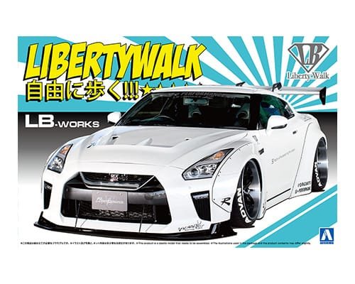 1:24 Aoshima 05590 Liberty Walk LB Works R35 Nissan GT-R Type 1.5 - Japanse Auto - Ao05590 1 - AO05590