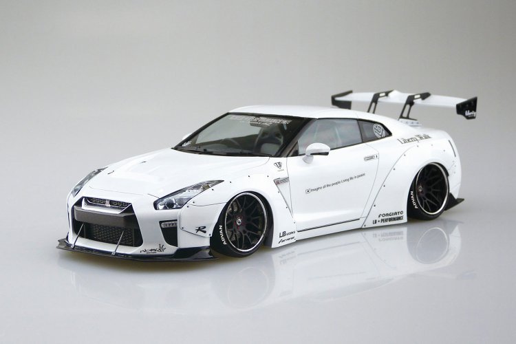 1:24 Aoshima 05590 Liberty Walk LB Works R35 Nissan GT-R Type 1.5 - Japanse Auto - Ao05590 2 - AO05590