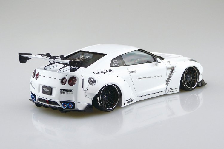 1:24 Aoshima 05590 Liberty Walk LB Works R35 Nissan GT-R Type 1.5 - Japanse Auto - Ao05590 3 - AO05590
