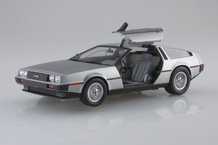 1:24 Aoshima 06435 The Super Car '82 DeLorean DMC-12 - Auto - Ao06435 4 - AO06435