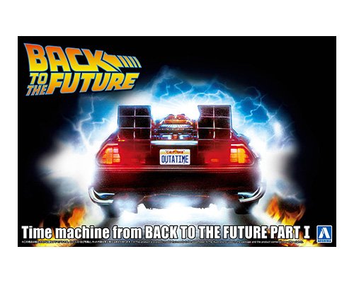 1:24 Aoshima 06436 Back to the Future &ndash; DeLorean Time Machine Part I &ndash; Movie Vehicle - Ao06436 1 - AO06436