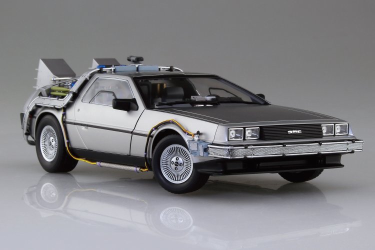 1:24 Aoshima 06436 Back to the Future &ndash; DeLorean Time Machine Part I &ndash; Movie Vehicle - Ao06436 2 - AO06436