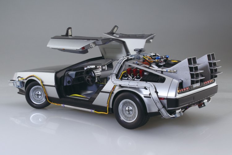 1:24 Aoshima 06436 Back to the Future &ndash; DeLorean Time Machine Part I &ndash; Movie Vehicle - Ao06436 4 - AO06436