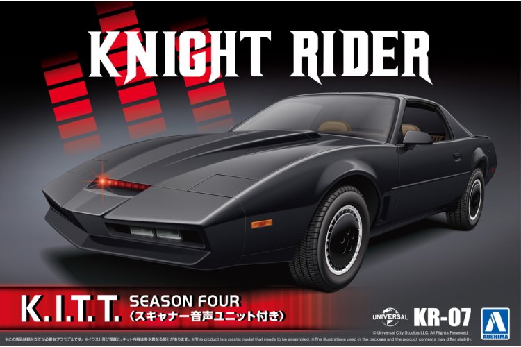 1:24 Aoshima 065617 Knight Rider K.I.T.T. Seizoen Vier - Inclusief Scanner Stemmodule - Auto - Ao06561 1 - AO06561