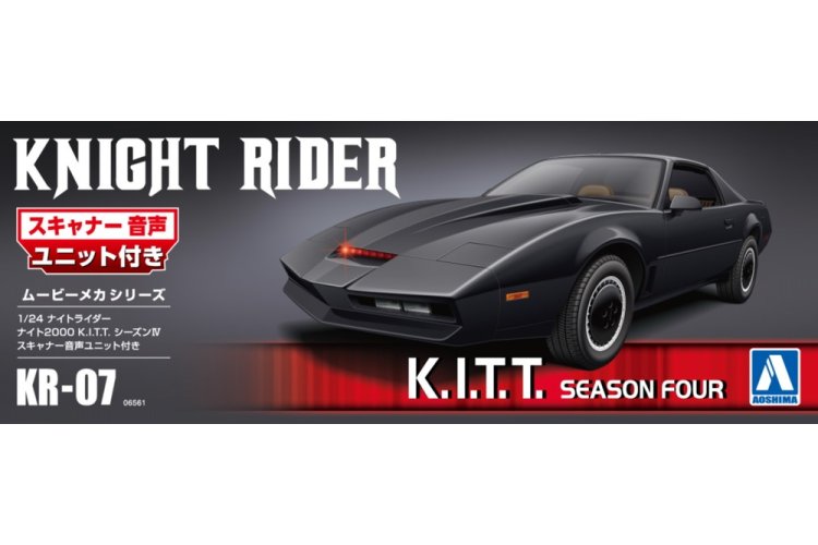 1:24 Aoshima 065617 Knight Rider K.I.T.T. Seizoen Vier - Inclusief Scanner Stemmodule - Auto - Ao06561 2 - AO06561