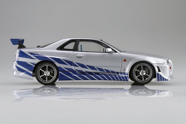1:24 Aoshima 06795 Fast & Furious - Nissan Skyline R34 GT-R - Japanse Auto - Ao06795 5 - AO06795
