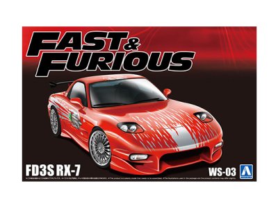 1:24 Aoshima 06796 Fast & Furious - Mazda RX-7 FD3S - Japanse Auto - Ao06796 1 - AO06796