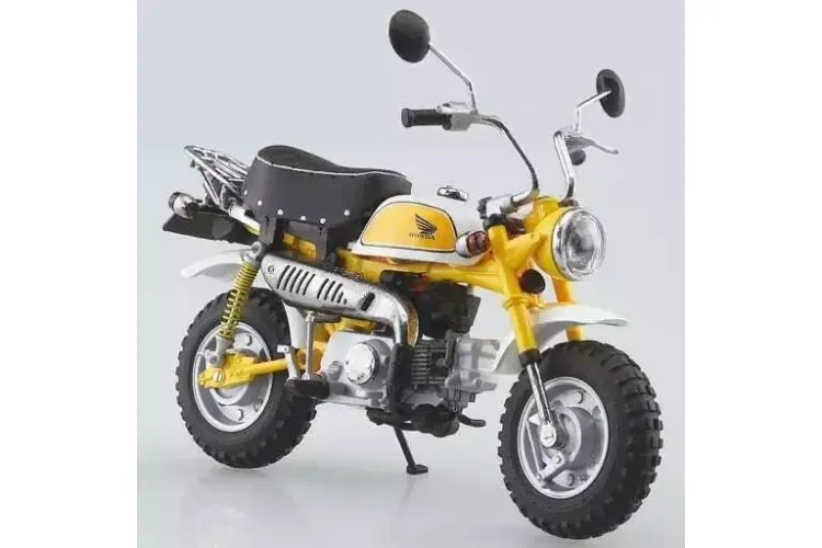 1:12 Aoshima 11127 Die-Cast Honda Monkey Plasma Geel - Limited Edition - Ao11127 1 - AO11127
