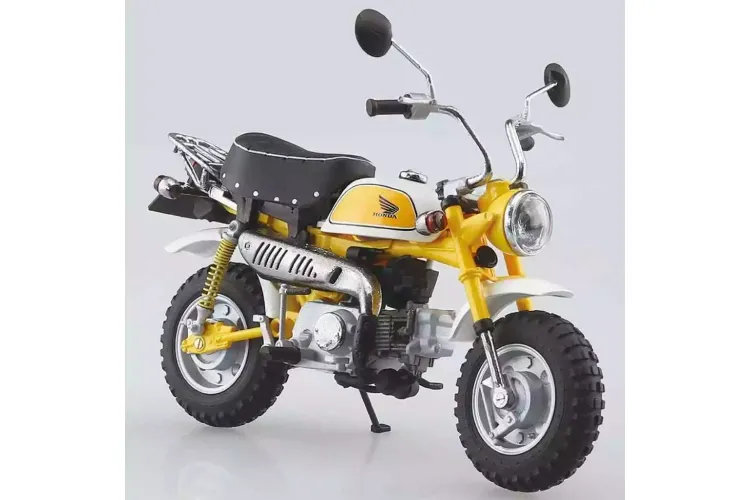 1:12 Aoshima 11127 Die-Cast Honda Monkey Plasma Geel - Limited Edition - Ao11127 4 - AO11127
