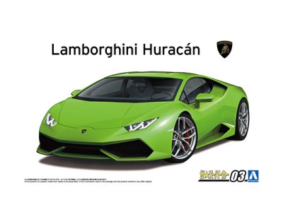 1:24 Aoshima 202289 Lamborghini Hurac&aacute;n 2014 &ndash; Italian Car - Ao20228 1 - AO20228