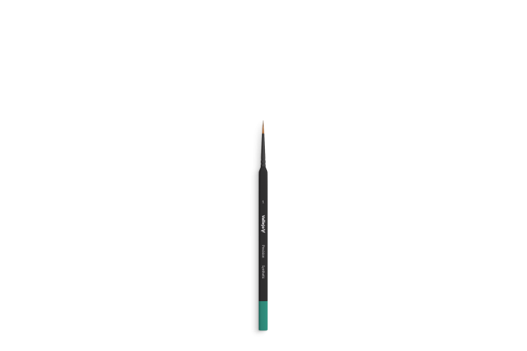 Vallejo VALB03001 Round Synthetic Brush Triangular Handle No. 1 - B03001 precision 1 brush 1 - VALB03001-XS