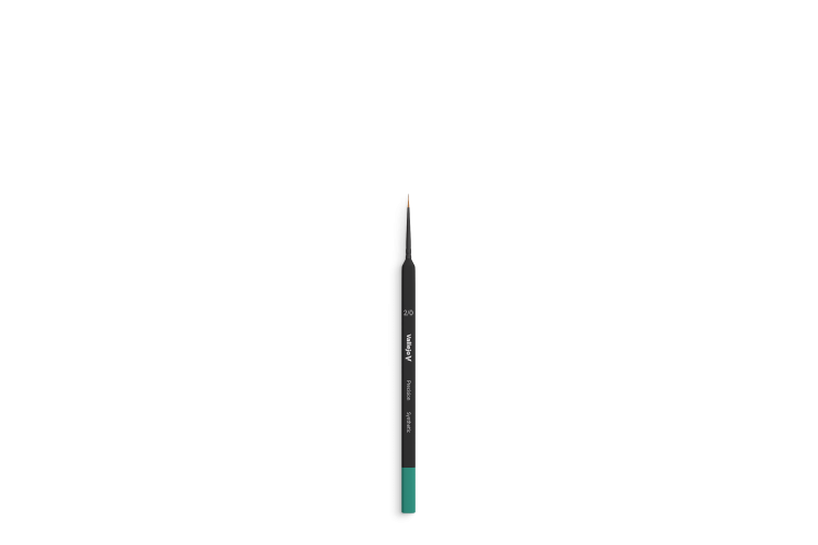 Vallejo VALB03020 Round Synthetic Brush Triangular Handle No. 2/0 - B03020 precision 2 0 brush 1 - VALB03020-XS