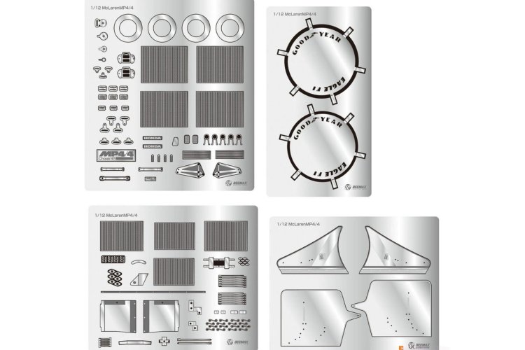 1:12 Beemax 12002 McLaren MP4/4 - 1988 Monaco Winnaar - Upgrade Set - Bee12002parts 2 - BEE12002Parts