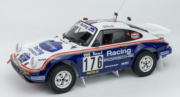 1:24 Beemax 24038 Porsche 911 Carrera 3.2 4x4 Type 953 No.176 1984 Paris-Dakar Winner - Duitse Rallyauto - Bee24038 2 - BEE24038