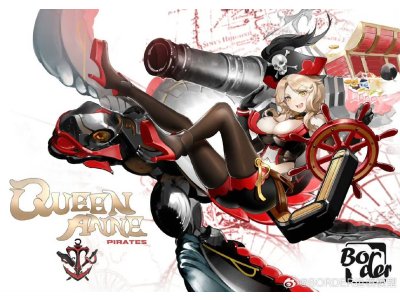 1:10 Border Model BA003 Pirate Captain Queen Anne - 17cm - 1 Figuur - Bmba003 1 - BMBA003