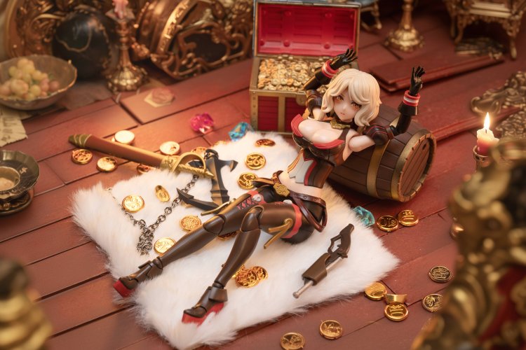 1:10 Border Model BA003 Pirate Captain Queen Anne - 17cm - 1 Figuur - Bmba003 29 - BMBA003