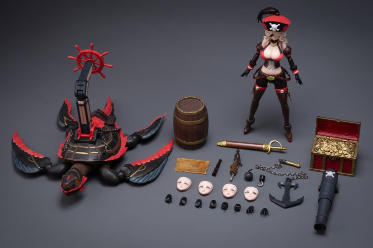 1:10 Border Model BA003 Pirate Captain Queen Anne - 17cm - 1 Figuur - Bmba003 5 - BMBA003