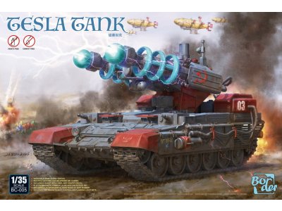 1:35 Border Model BC005 Tesla Tank - Red Alert 2 - Science Fiction - Tank - Bmbc005 1 - BMBC005