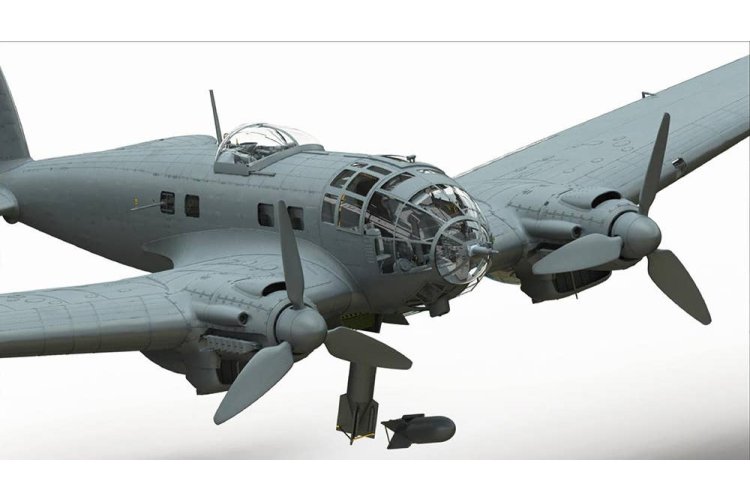 1:35 Border Model BF018 Heinkel He 111 H-6 &ndash; WWII German Bomber &ndash; Propeller Aircraft - Bmbf018 2 - BMBF018
