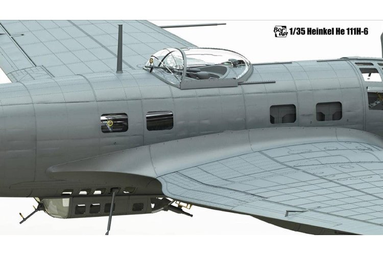 1:35 Border Model BF018 Heinkel He 111 H-6 &ndash; WWII German Bomber &ndash; Propeller Aircraft - Bmbf018 3 - BMBF018