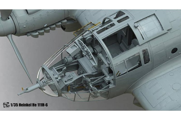 1:35 Border Model BF018 Heinkel He 111 H-6 &ndash; WWII German Bomber &ndash; Propeller Aircraft - Bmbf018 6 - BMBF018