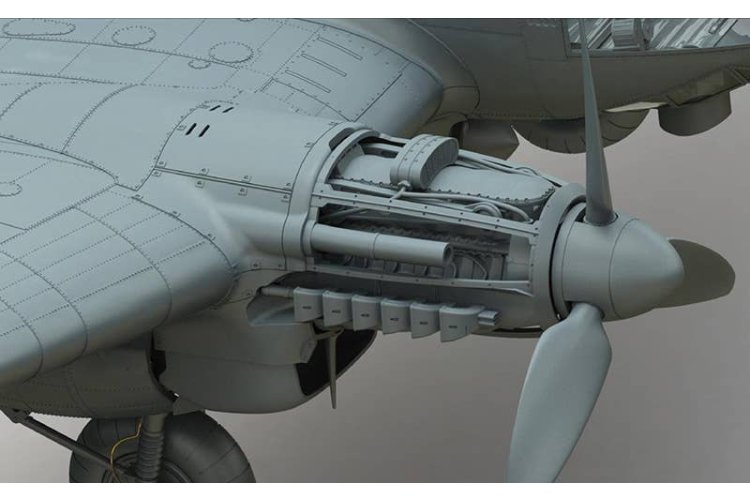 1:35 Border Model BF018 Heinkel He 111 H-6 &ndash; WWII German Bomber &ndash; Propeller Aircraft - Bmbf018 7 - BMBF018