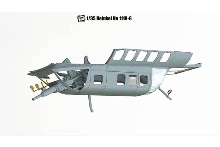 1:35 Border Model BF018 Heinkel He 111 H-6 &ndash; WWII German Bomber &ndash; Propeller Aircraft - Bmbf018 9 - BMBF018