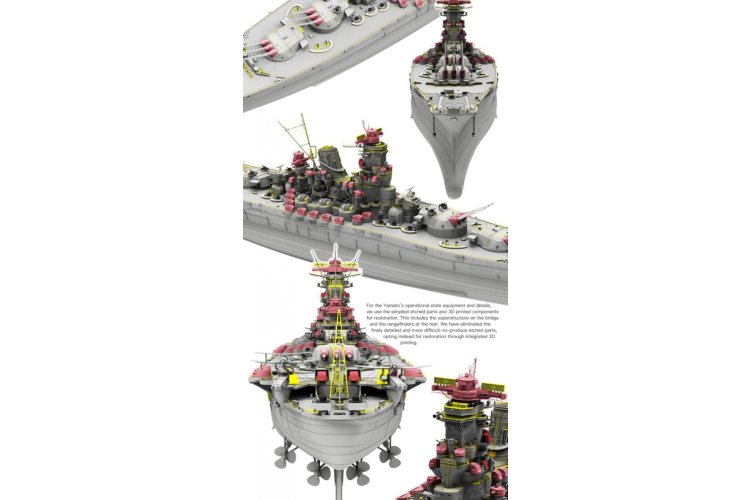 1:350 Border Model BS004 Imperial Japanese Navy Battleship Yamato - April 7, 1945 - Bmbs004 3 - BMBS004