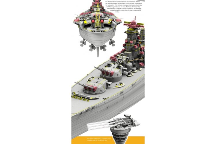 1:350 Border Model BS004 Imperial Japanese Navy Battleship Yamato - April 7, 1945 - Bmbs004 4 - BMBS004