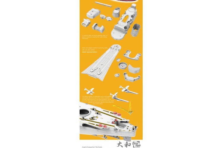 1:350 Border Model BS004 Imperial Japanese Navy Battleship Yamato - April 7, 1945 - Bmbs004 7 - BMBS004