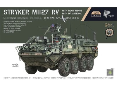 1:72 Border Model TK7015 M1127 Stryker RV met M240B achterop & HF-antenne - Amerikaans Verkenningsvoertuig - Bmtk7015 1 - BMTK7015