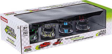 1:43 Carrera Pull and Speed - Hyper Sportautos - 4 stuks - Pull-Back Hypercars Fourpack - Car15813029 6 - CAR15813029