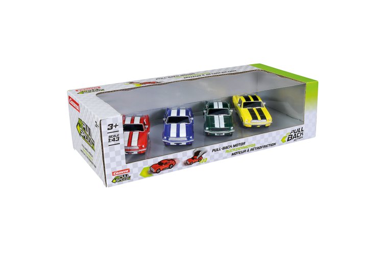 1:43 Carrera Pull and Speed - Ford Mustang '67 - Pull-Back Four Pack - Car15813031 6 - CAR15813031