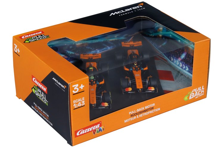 1:43 Carrera Pull and Speed - McLaren Formula 1 Team - Norris vs. Piastri - Pull-Back Twinpack - Car15813035 5x - CAR15813035