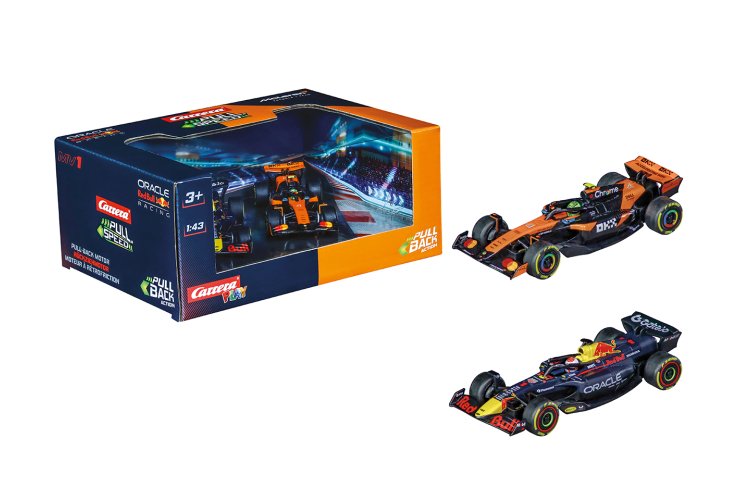 1:43 Carrera Formula 1 Set - Red Bull Racing Max Verstappen No.1 & McLaren Lando Norris No.4 - Car15813037 1x - CAR15813037