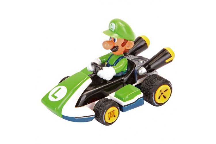 1:43 Carrera P&S Mario Kart -Luigi  - Pull-Back - Car15817039luigi - CAR15817039Luigi