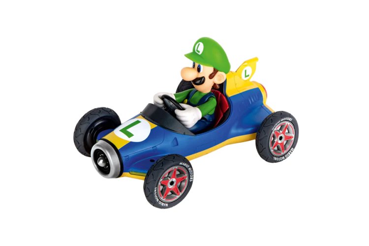 1:43 Carrera P&S Mario Kart - Mach8 car Luigi  - Pull-Back - Car15817069luigi - CAR15817069Luigi