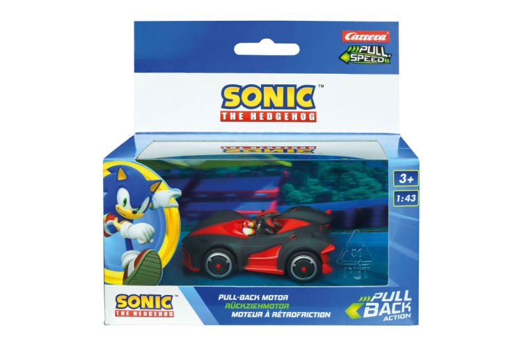 1:43 Carrera P&S Sonic the Hedgehog - Shadow Dark Reaper - Pull-Back - Car15817074shadow 1 - CAR15817074Shadow