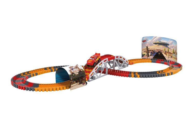 Carrera STRAX Disney Pixar Cars - Starter Set with Lightning McQueen - 217 Pieces - Build and Play Track - Car16161000 7 - CAR16161000