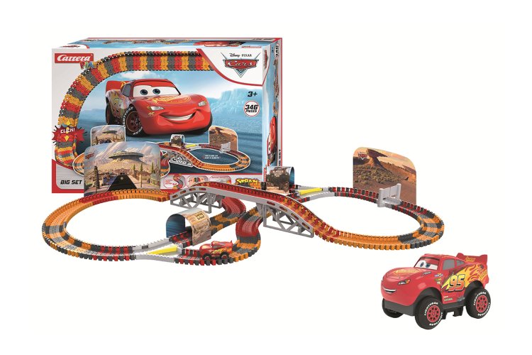 Carrera STRAX Disney Pixar Cars - Big Set with Lightning McQueen - 346 Parts - Build and Play Track - Car16161001 1 - CAR16161001