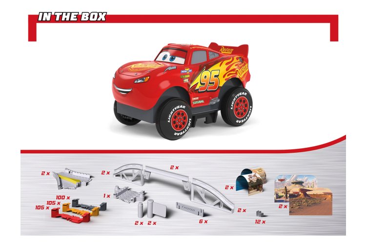 Carrera STRAX Disney Pixar Cars - Big Set with Lightning McQueen - 346 Parts - Build and Play Track - Car16161001 3 - CAR16161001