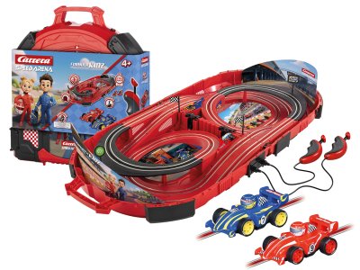 Carrera Speed Arena &ndash; FormulaKidz &ndash; Suitcase Racetrack &ndash; Formula Kidz Racer Red & Blue &ndash; 2.77m - Car20016004 1 - CAR20016004