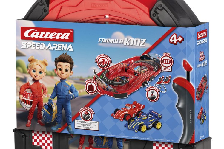 Carrera Speed Arena &ndash; FormulaKidz &ndash; Suitcase Racetrack &ndash; Formula Kidz Racer Red & Blue &ndash; 2.77m - Car20016004 9 - CAR20016004
