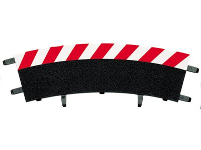 Carrera DIGITAL 124/132/Evolution - Uitbreidingsset Buitenrandstrips voor 2/30&deg; Bochten - 8 Baanonderdelen - Car20020562 1 - CAR20020562