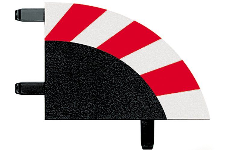 Carrera DIGITAL 124/132/Evolution - Uitbreidingsset Buitenrandstrips voor 2/30&deg; Bochten - 8 Baanonderdelen - Car20020562 3 - CAR20020562