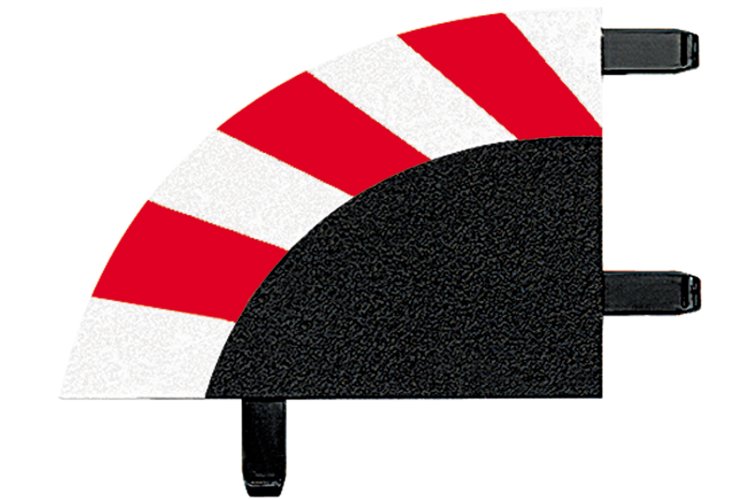Carrera DIGITAL 124/132/Evolution - Uitbreidingsset Buitenrandstrips voor 1/30&deg; Bochten - 8 Baanonderdelen - Car20020567 2 - CAR20020567
