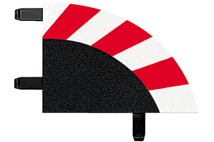 Carrera DIGITAL 124/132/Evolution - Uitbreidingsset Buitenrandstrips voor 1/30&deg; Bochten - 8 Baanonderdelen - Car20020567 3 - CAR20020567